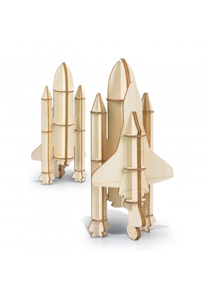 BRANDCRAFT Rocket Ship Wooden Model