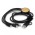 Bamboo Triple Connector Cable - Natural/Black