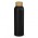 Eden Aluminium Bottle Bamboo Lid - Black