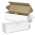 Die Cut Box with Locking Lid - 395x115x115mm - Natural/White
