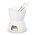 Mini Fondue Set - White