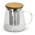 NATURA Azzurra Teapot - Clear/Natural