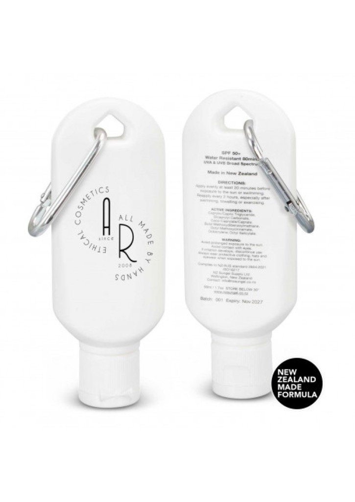 SPF 50+ Sun Gel 50ml Tube with Carabiner