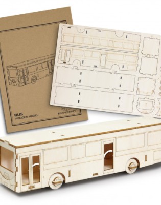 BRANDCRAFT Bus Wooden Model