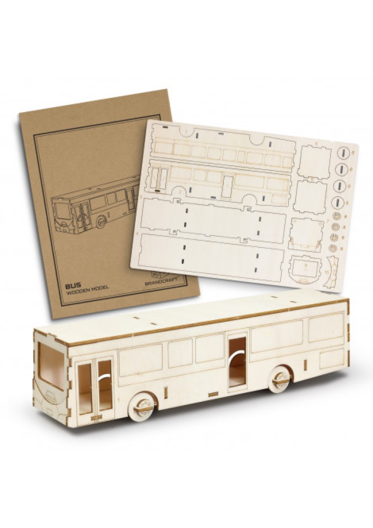 BRANDCRAFT Bus Wooden Model