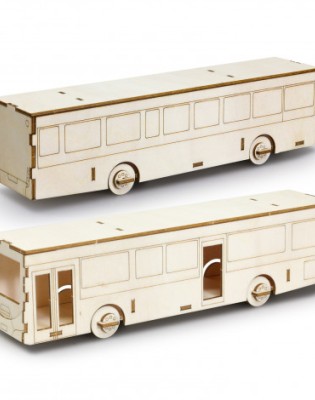 BRANDCRAFT Bus Wooden Model