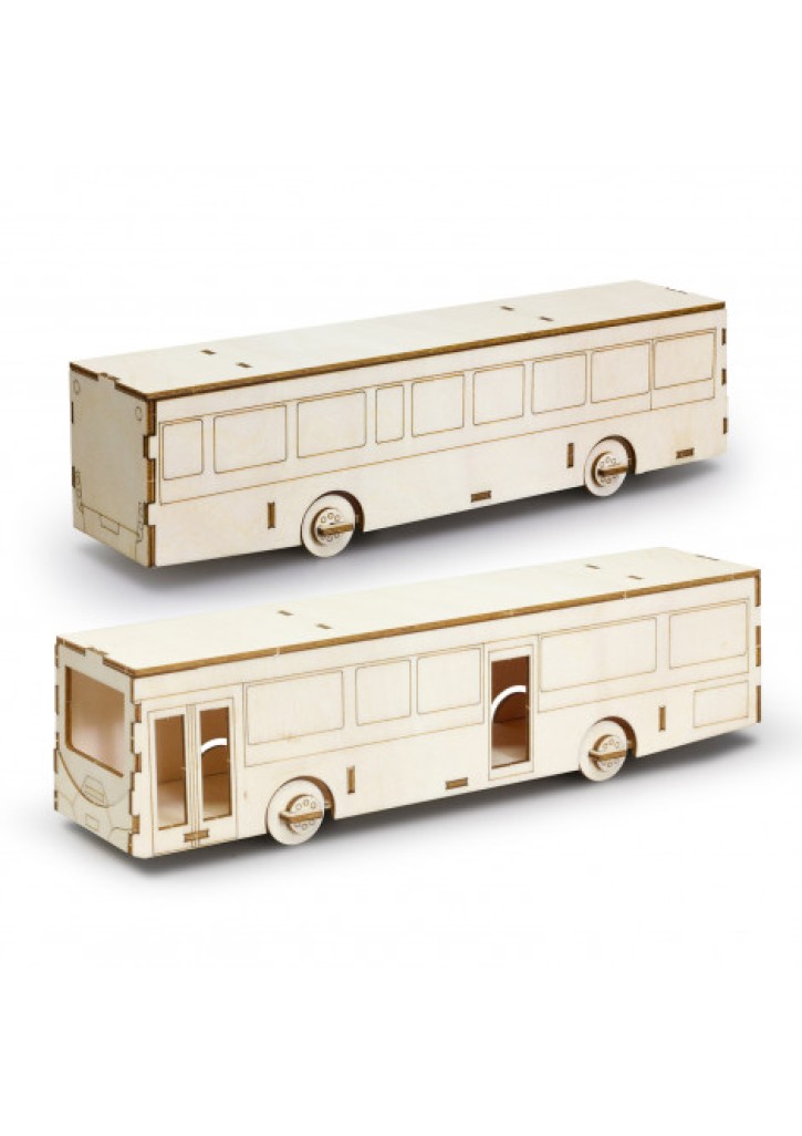BRANDCRAFT Bus Wooden Model