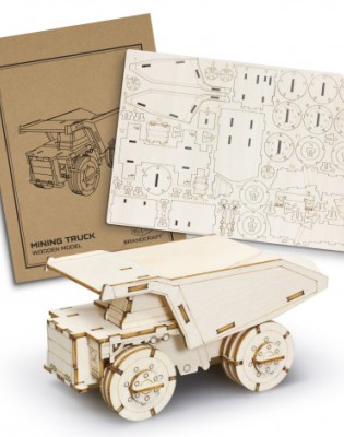 BRANDCRAFT Mining Truck Wooden Model