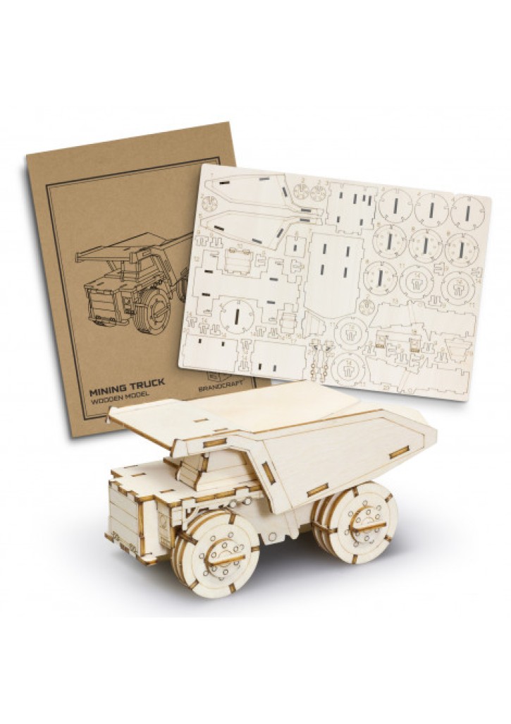 BRANDCRAFT Mining Truck Wooden Model
