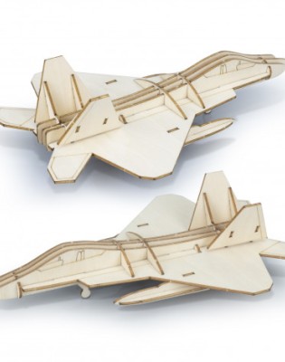 BRANDCRAFT Jet Fighter Wooden Model