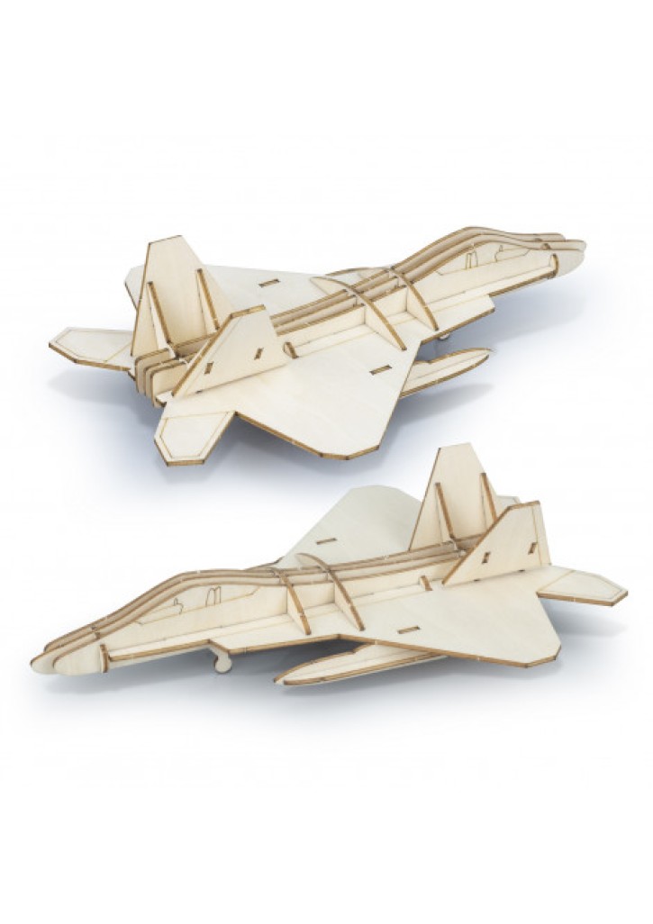 BRANDCRAFT Jet Fighter Wooden Model