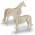 BRANDCRAFT Horse Wooden Model - Natural