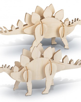 BRANDCRAFT Stegosaurus Wooden Model