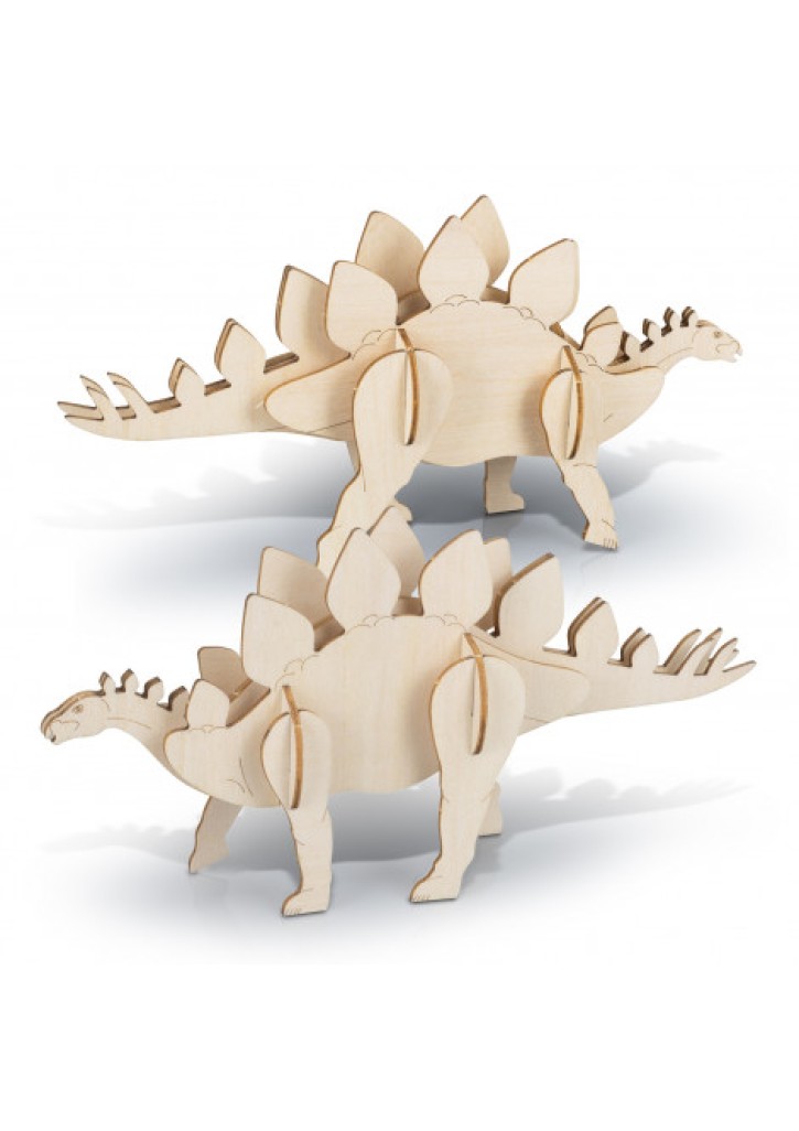 BRANDCRAFT Stegosaurus Wooden Model