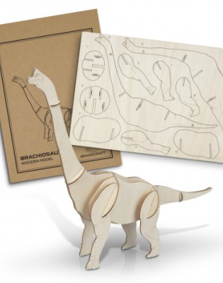 BRANDCRAFT Brachiosaurus Wooden Model