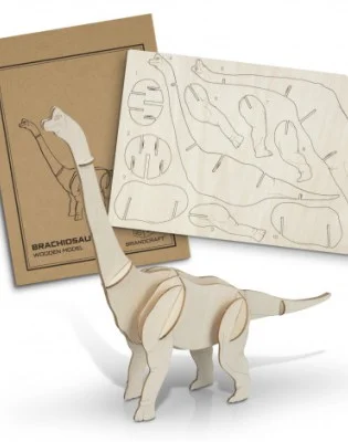 BRANDCRAFT Brachiosaurus Wooden Model