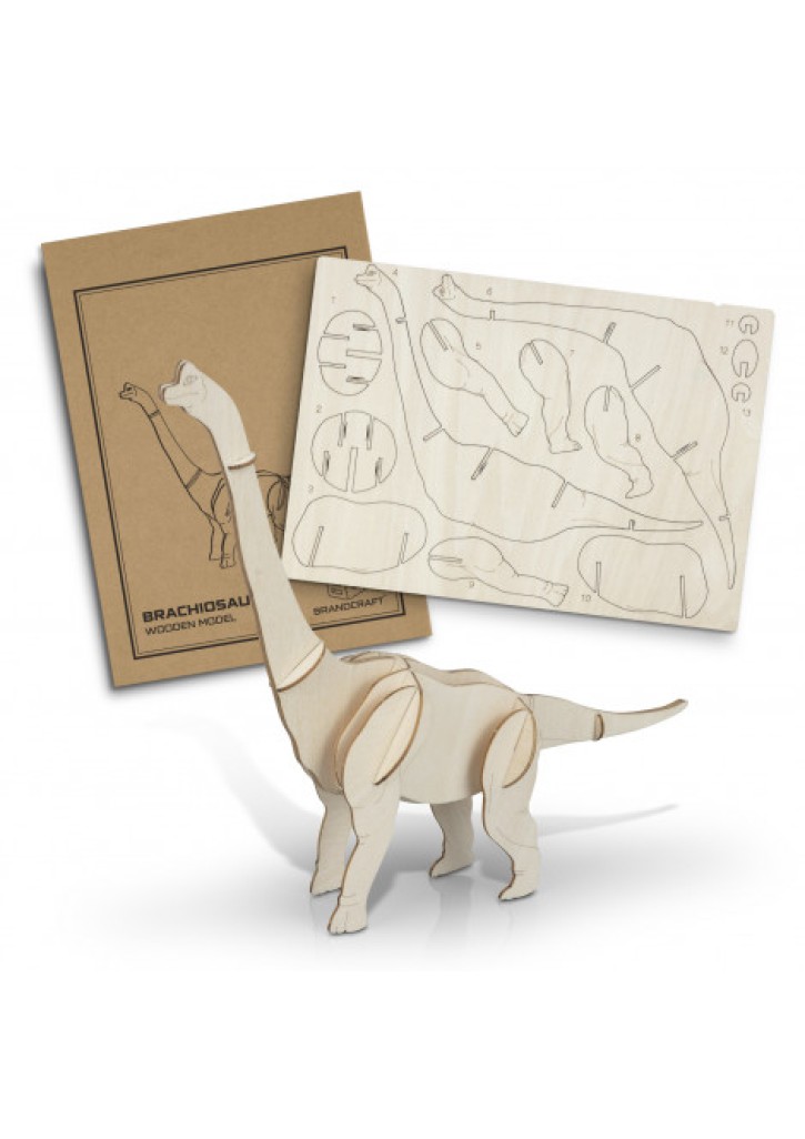 BRANDCRAFT Brachiosaurus Wooden Model