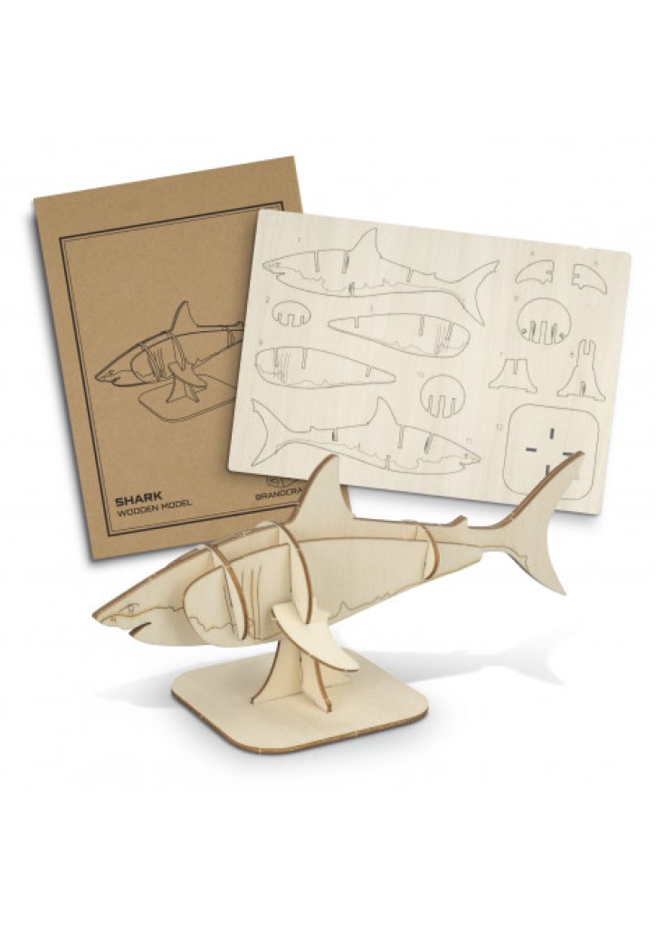 BRANDCRAFT Shark Wooden Model