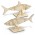 BRANDCRAFT Shark Wooden Model - Natural