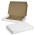 Die Cut Box with Locking Lid - 320x230x35mm - White/Natural