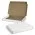 Die Cut Box with Locking Lid - 320x230x35mm - White/Natural