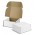 Die Cut Box with Locking Lid - 167x167x83mm - White/Natural