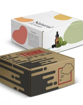 Die Cut Box with Locking Lid - 225x225x113mm