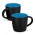 Mocha Coffee Mug - Two Tone - Black/Light Blue