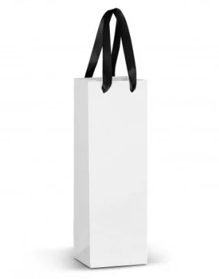Champagne Ribbon Handle Paper Bag - Full Colour