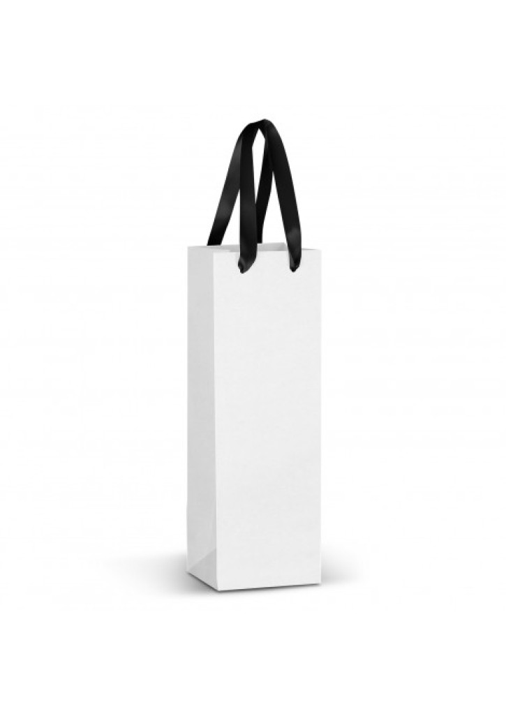 Champagne Ribbon Handle Paper Bag - Full Colour