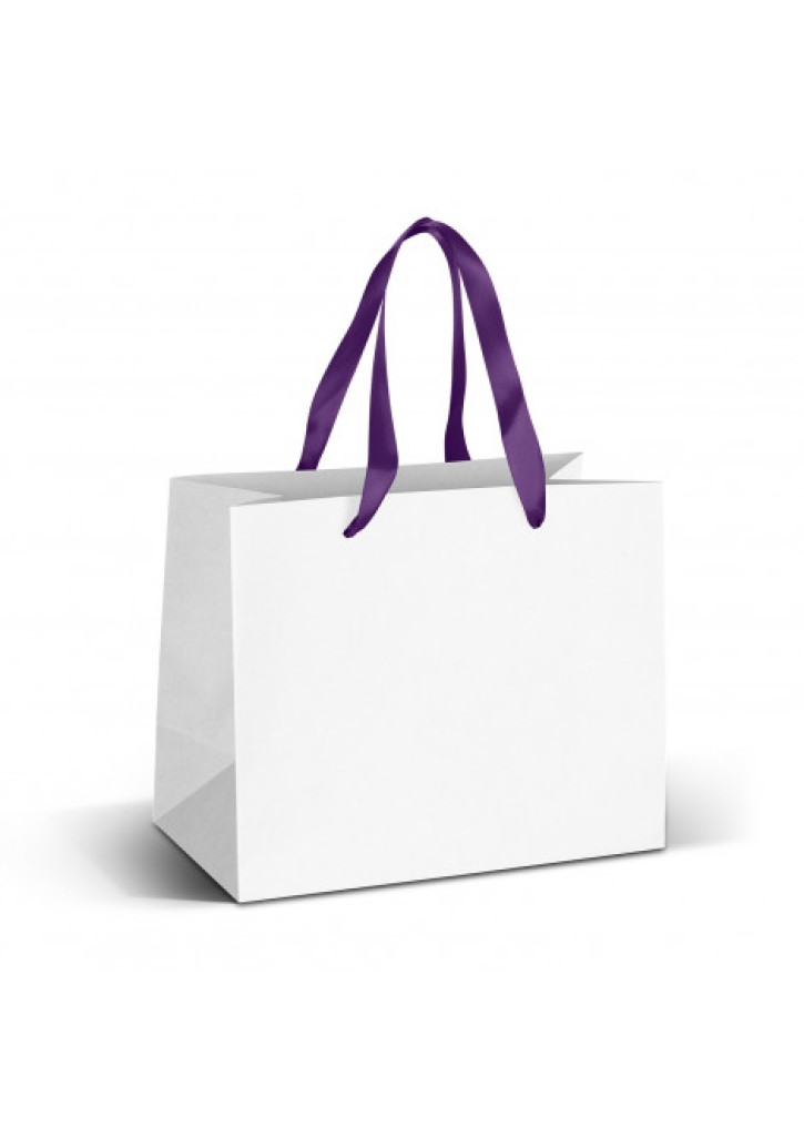 Medium Ribbon Handle Paper Bag - Full Colour
