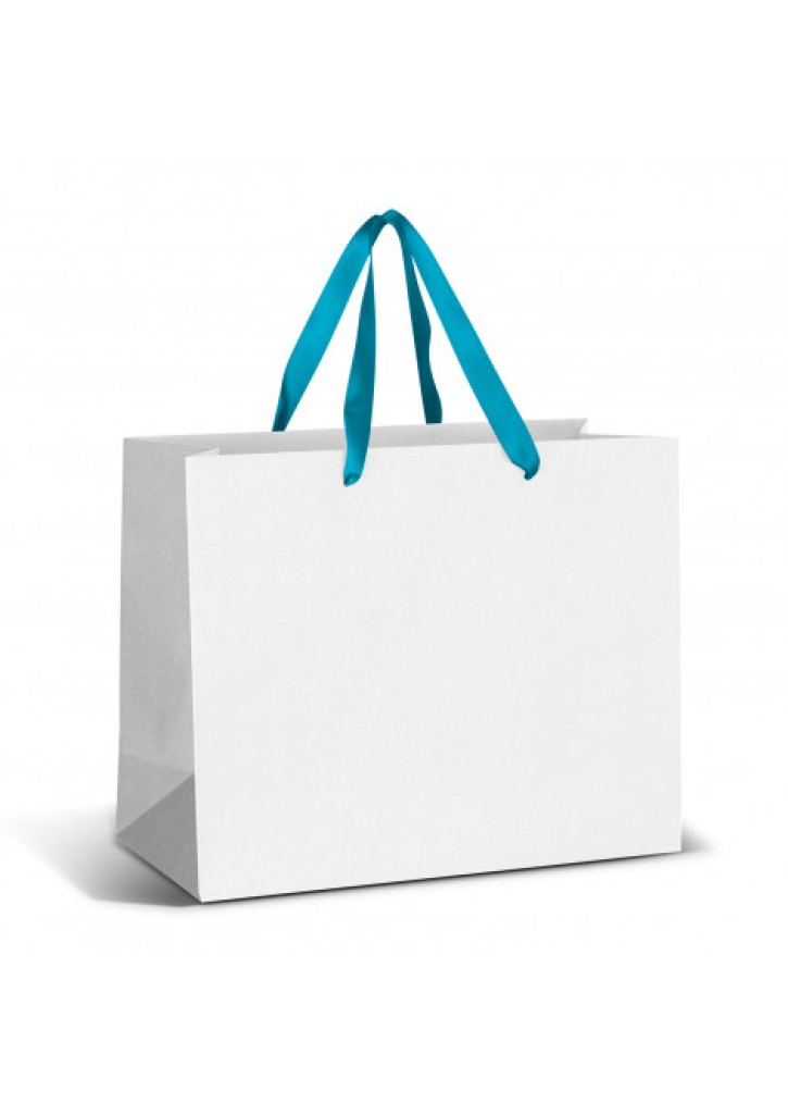 Large Ribbon Handle Paper Bag - Full Colour