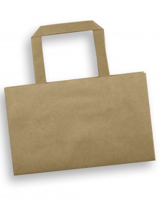 Small Flat Handle Paper Bag Landscape