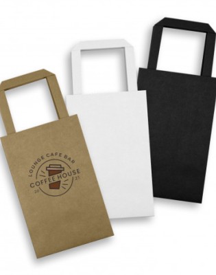 Small Flat Handle Paper Bag Portrait