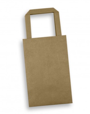 Small Flat Handle Paper Bag Portrait