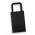 Small Flat Handle Paper Bag Portrait - Black