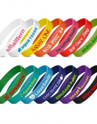 Kids Silicone Wrist Band - Embossed