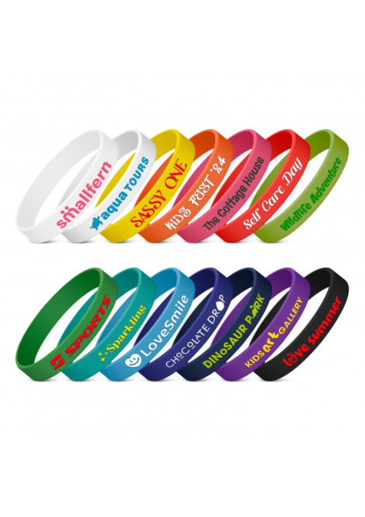 Kids Silicone Wrist Band - Embossed