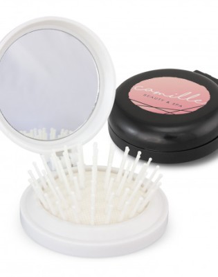 Compact Brush with Mirror