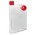 Accent Water Bottle - Frosted - Frosted Clear/Red
