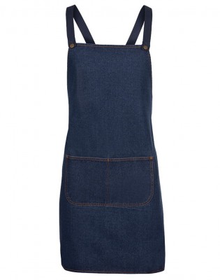 Cross back Denim Apron (Without Straps)