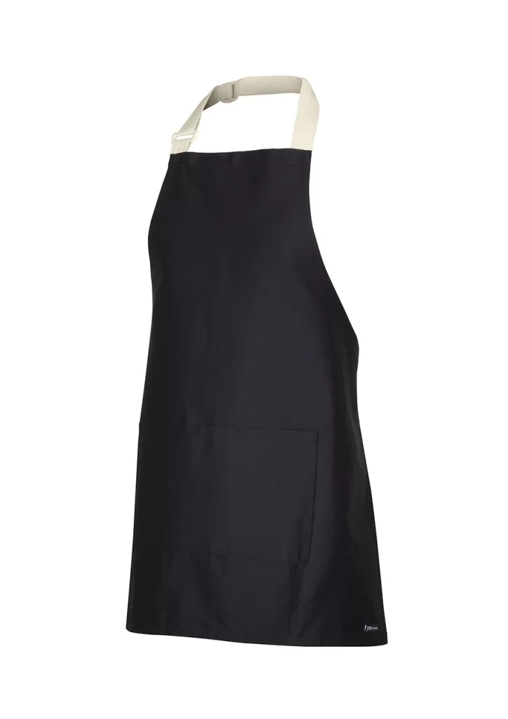 Apron with colour straps