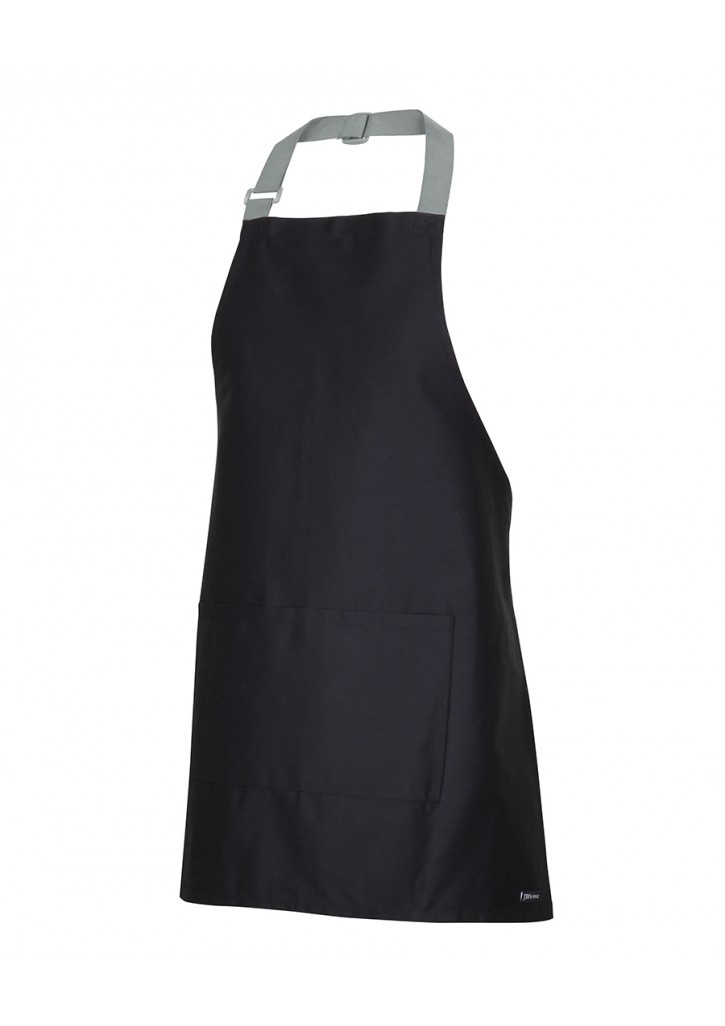 Apron with colour straps