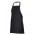 Apron with colour straps - Black/ Latte