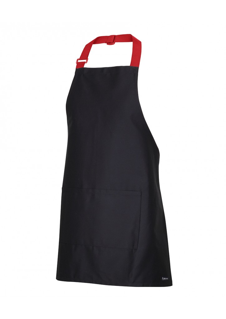 Apron with colour straps
