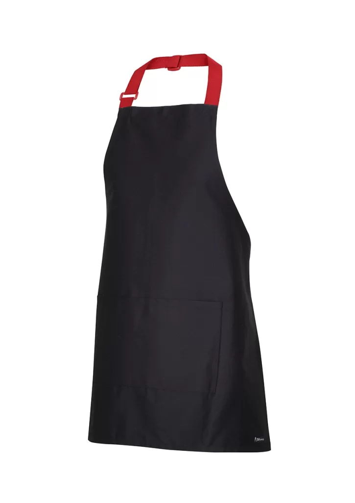 Apron with colour straps