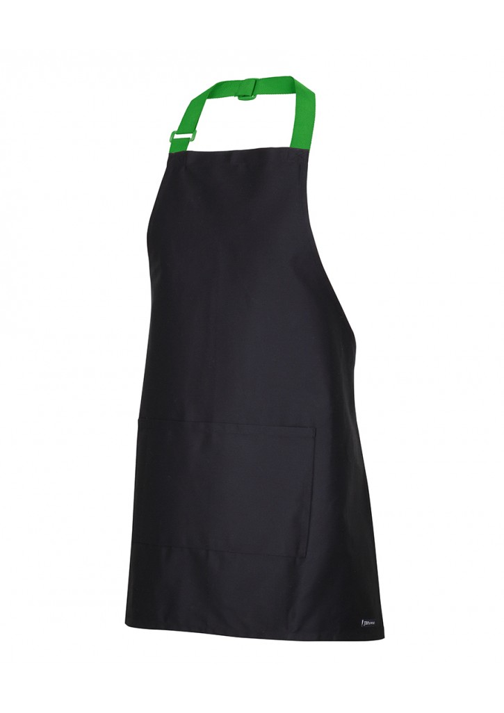 Apron with colour straps