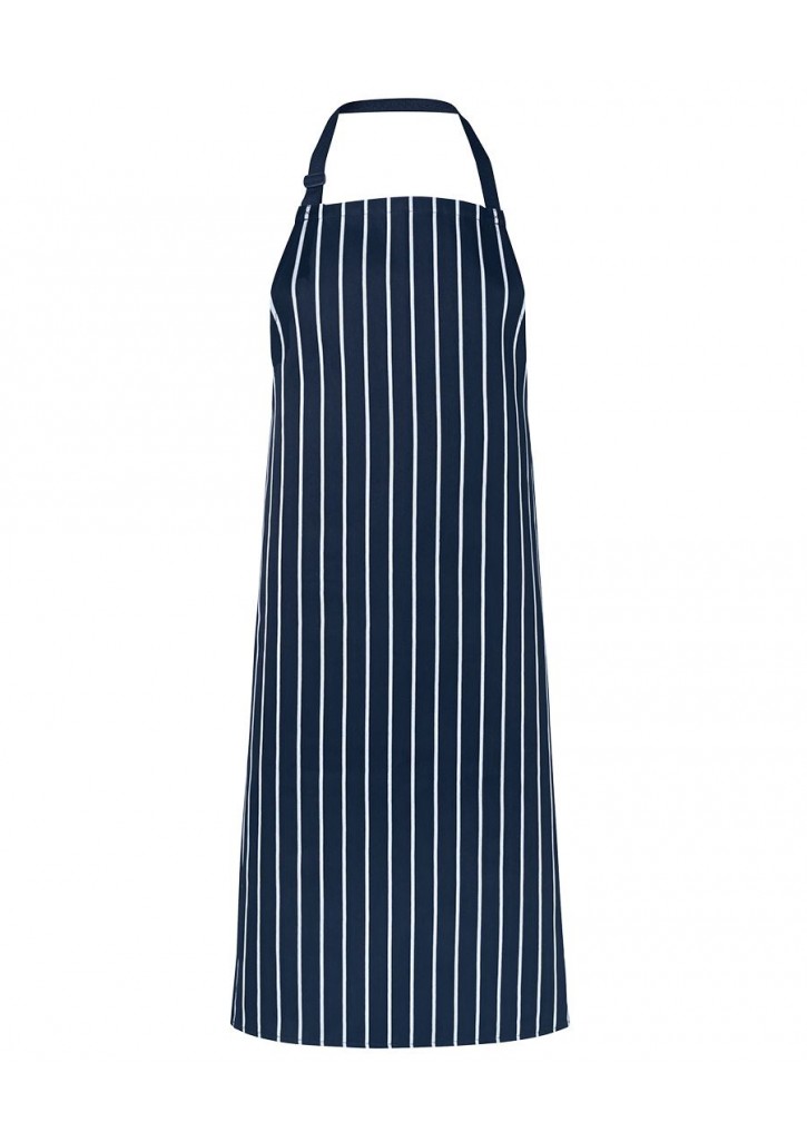 Bib Apron Striped without Pocket