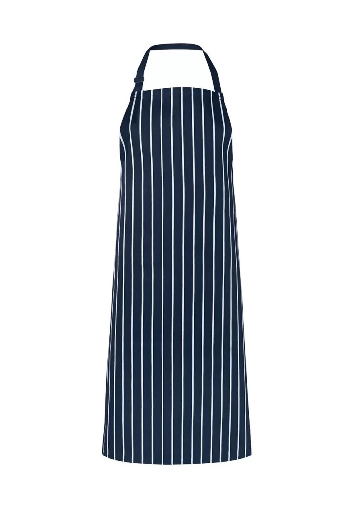 Bib Apron Striped without Pocket