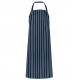 Bib Apron Striped without Pocket